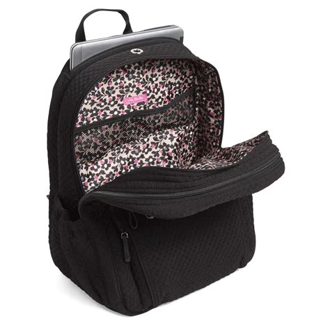 vera bradley black microfiber backpack.